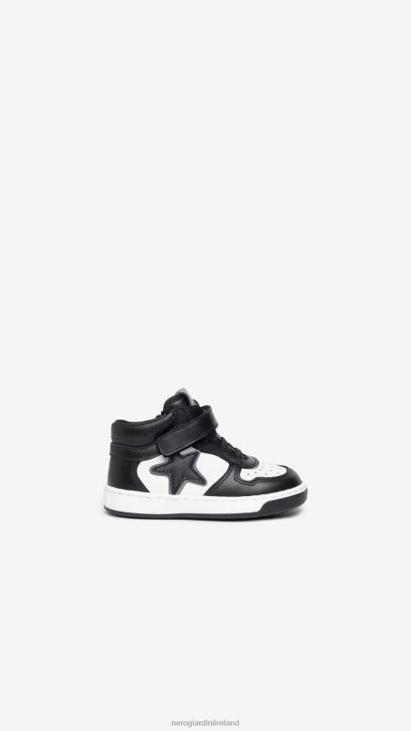NeroGiardini Boy Art. I325001M Junior leather sneakers Nero N8HP4380