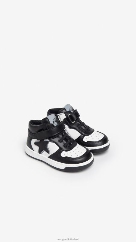NeroGiardini Boy Art. I325001M Junior leather sneakers Nero N8HP4380