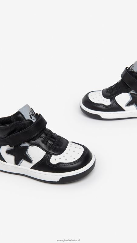 NeroGiardini Boy Art. I325001M Junior leather sneakers Nero N8HP4380