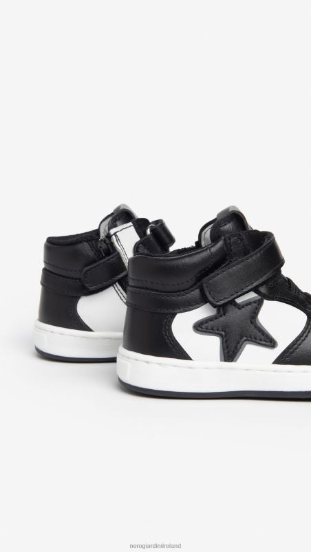NeroGiardini Boy Art. I325001M Junior leather sneakers Nero N8HP4380