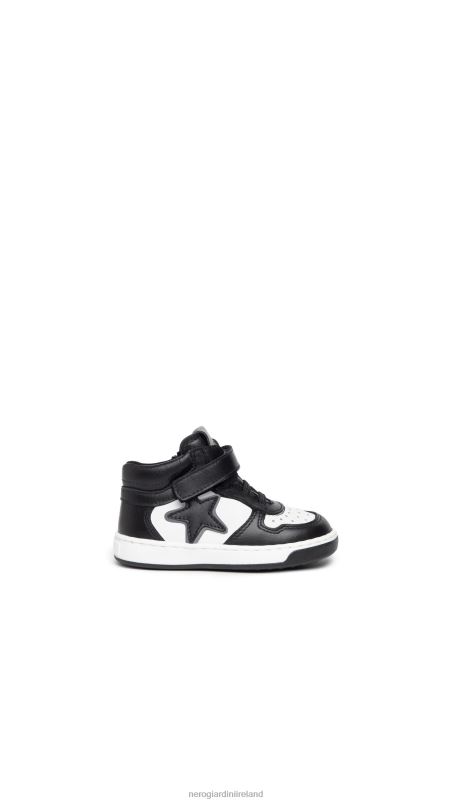 NeroGiardini Boy Art. I325001M Junior leather sneakers Nero N8HP4380