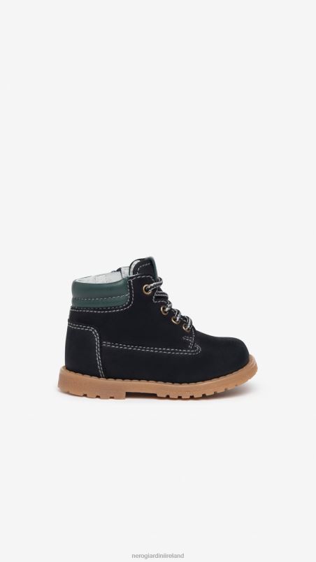 NeroGiardini Boy Art. I325030M Junior leather ankle boots Navy N8HP4390
