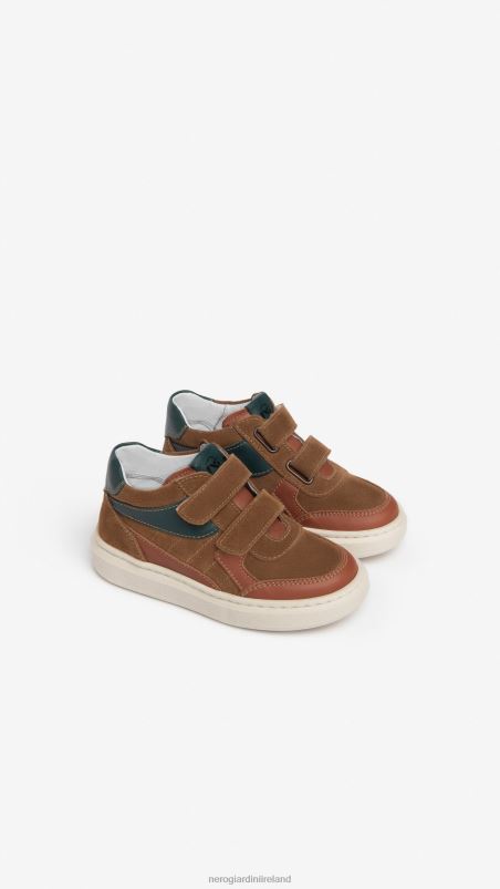 NeroGiardini Boy Art. I328980M Junior leather sneakers Cuoio N8HP4384