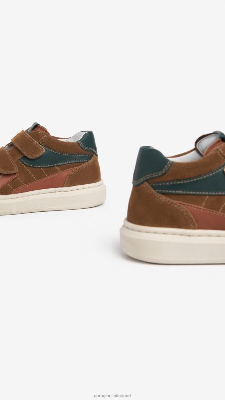 NeroGiardini Boy Art. I328980M Junior leather sneakers Cuoio N8HP4384