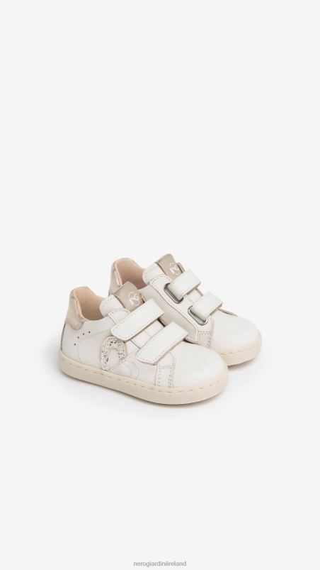 NeroGiardini Girl Art. I322521F Junior leather sneakers Osso N8HP4399