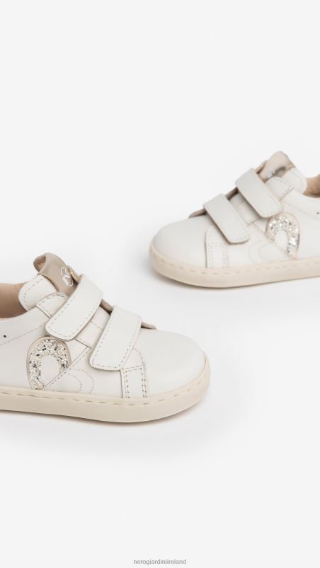 NeroGiardini Girl Art. I322521F Junior leather sneakers Osso N8HP4399