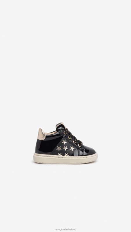 NeroGiardini Girl Art. I322533F Junior technical fabric sneakers Nero N8HP4404