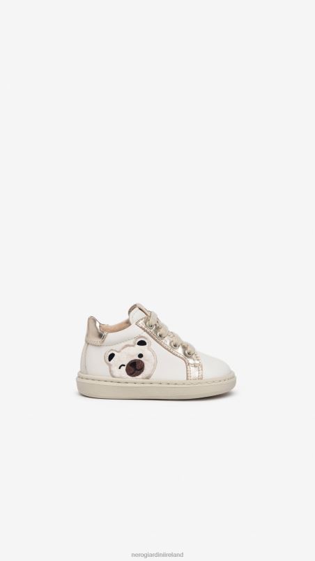 NeroGiardini Girl Art. I322537F Junior leather sneakers Osso N8HP4407