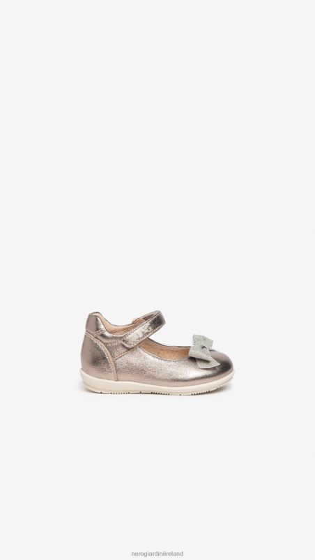 NeroGiardini Girl Art. I322541F Junior leather ballerina shoes Leo N8HP4419