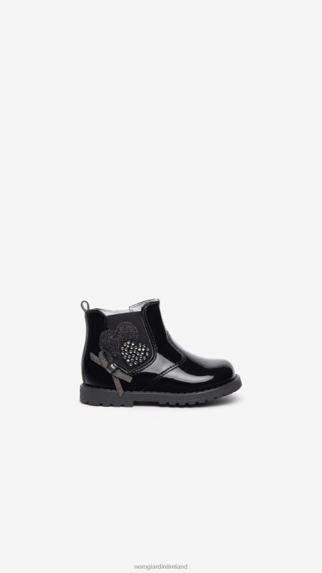 NeroGiardini Girl Art. I322571F Junior technical fabric chelsea boots Nero N8HP4430