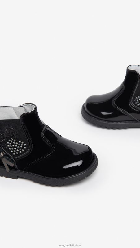NeroGiardini Girl Art. I322571F Junior technical fabric chelsea boots Nero N8HP4430