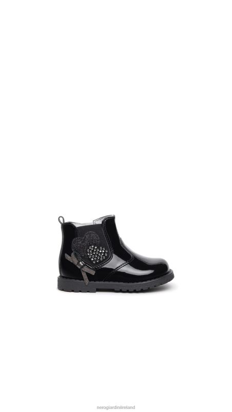 NeroGiardini Girl Art. I322571F Junior technical fabric chelsea boots Nero N8HP4430