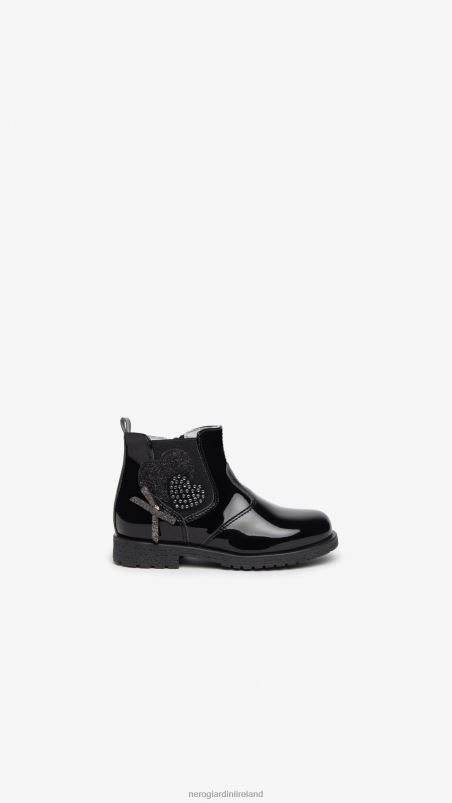 NeroGiardini Girl Art. I327571F Junior technical fabric chelsea boots Nero N8HP4438