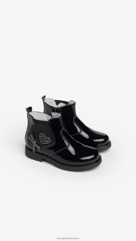 NeroGiardini Girl Art. I327571F Junior technical fabric chelsea boots Nero N8HP4438
