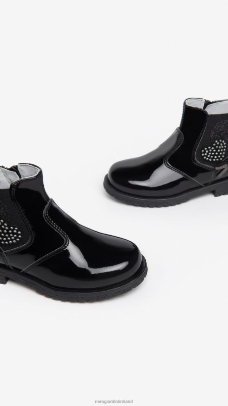 NeroGiardini Girl Art. I327571F Junior technical fabric chelsea boots Nero N8HP4438