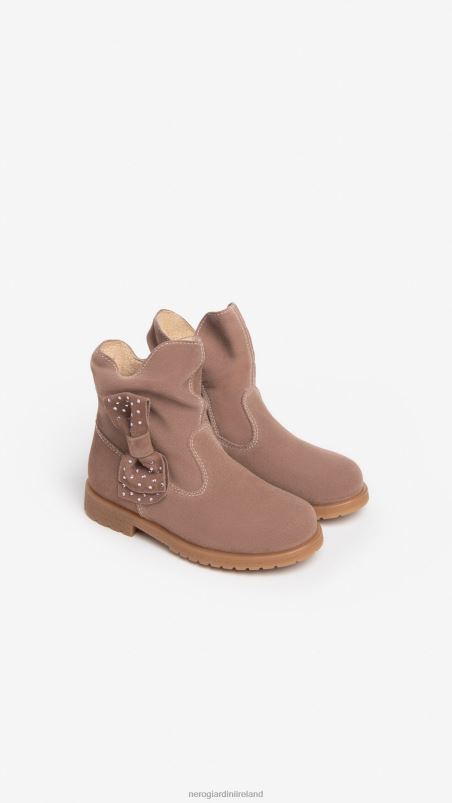 NeroGiardini Girl Art. I327581F Junior leather ankle boots Cipria N8HP4441