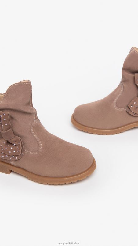 NeroGiardini Girl Art. I327581F Junior leather ankle boots Cipria N8HP4441