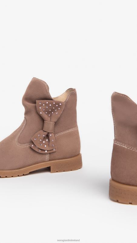 NeroGiardini Girl Art. I327581F Junior leather ankle boots Cipria N8HP4441