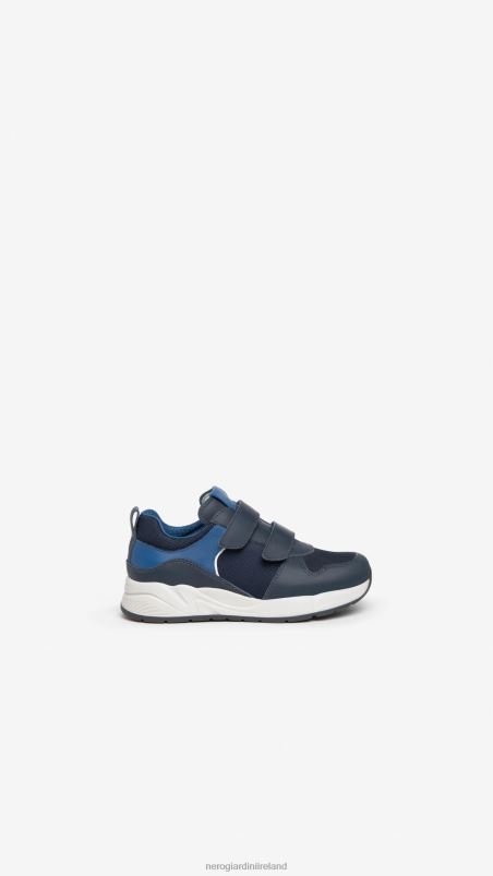 NeroGiardini Boy Art. I334500M leather and canvas sneakers Incanto N8HP4442