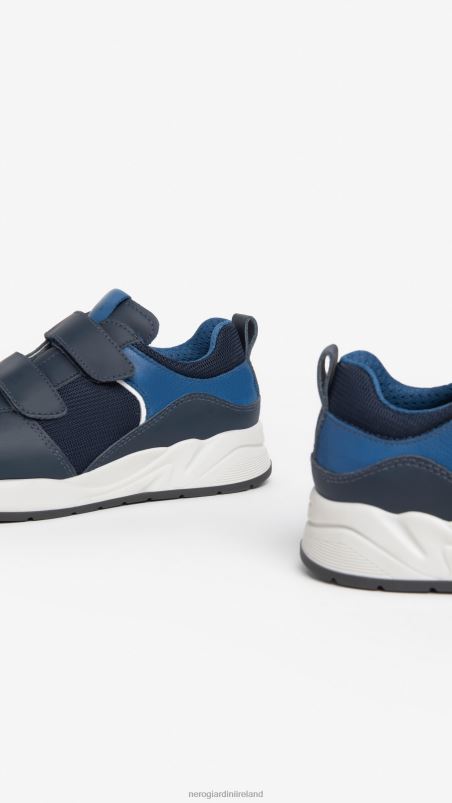 NeroGiardini Boy Art. I334500M leather and canvas sneakers Incanto N8HP4442