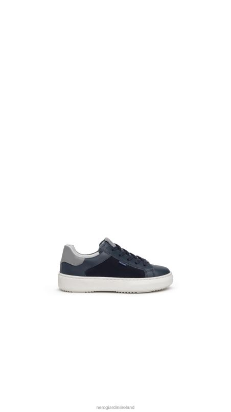 NeroGiardini Boy Art. I334520M leather and canvas sneakers Incanto N8HP4447