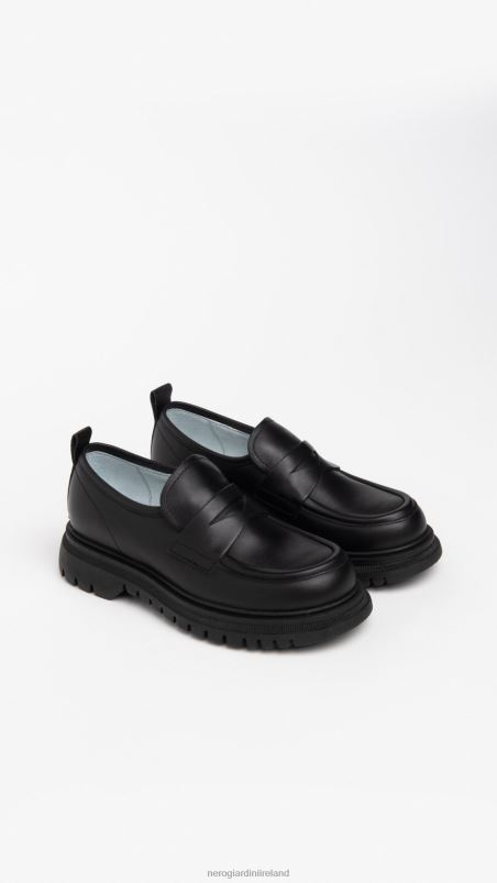 NeroGiardini Boy Art. I334560M leather loafers Nero N8HP4452