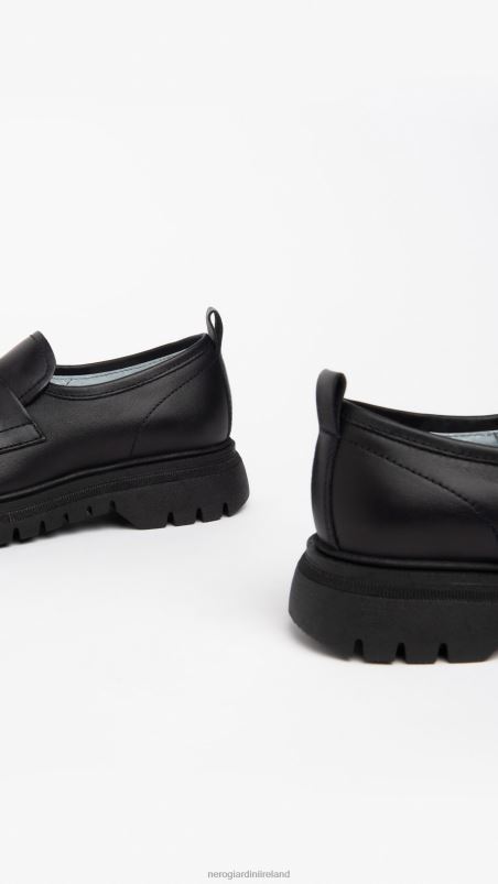 NeroGiardini Boy Art. I334560M leather loafers Nero N8HP4452