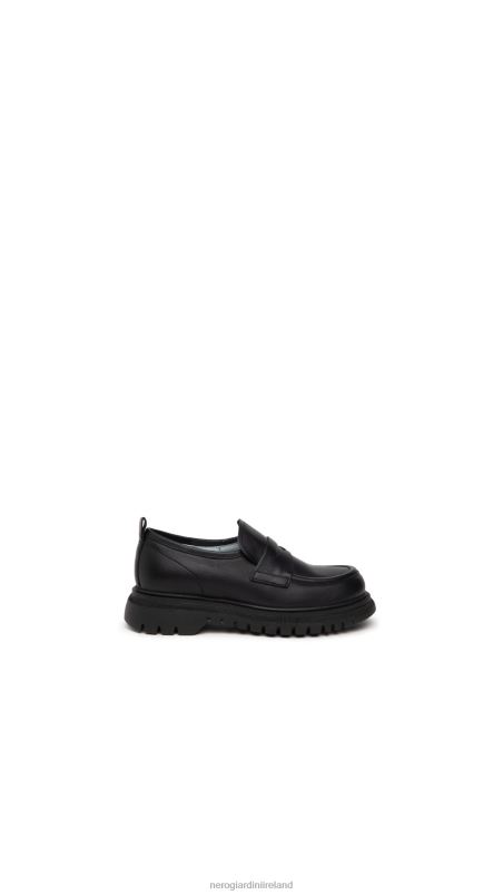 NeroGiardini Boy Art. I334560M leather loafers Nero N8HP4452