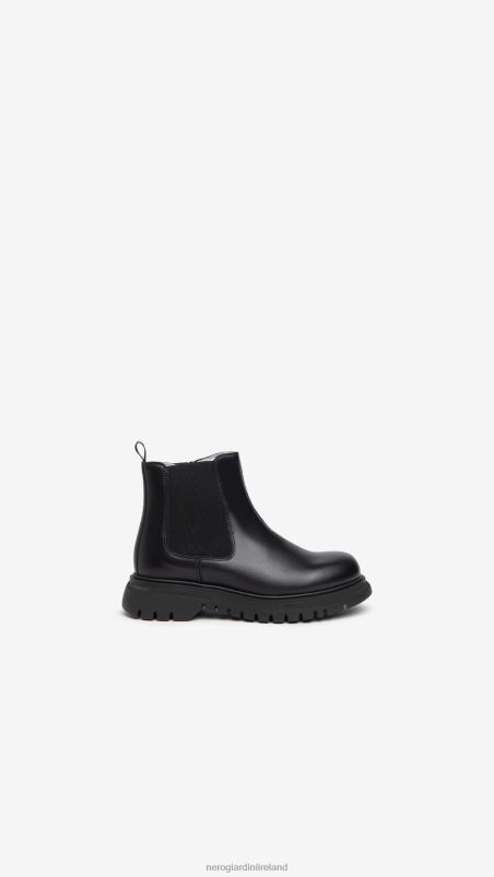 NeroGiardini Boy Art. I334563M leather chelsea boots Nero N8HP4454