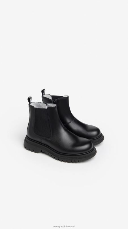 NeroGiardini Boy Art. I334563M leather chelsea boots Nero N8HP4454