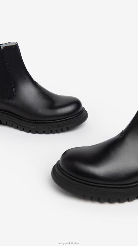 NeroGiardini Boy Art. I334563M leather chelsea boots Nero N8HP4454
