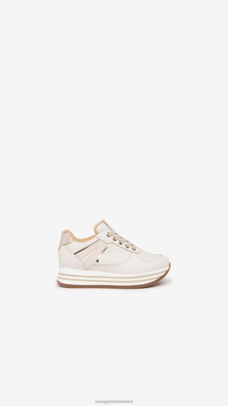 NeroGiardini Girl Art. I332711F leather sneakers Osso N8HP4462