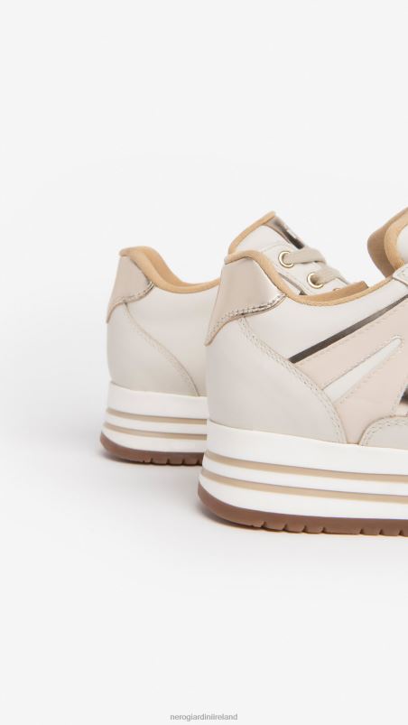 NeroGiardini Girl Art. I332711F leather sneakers Osso N8HP4462