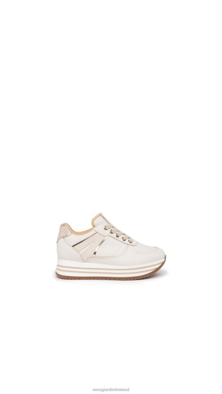 NeroGiardini Girl Art. I332711F leather sneakers Osso N8HP4462