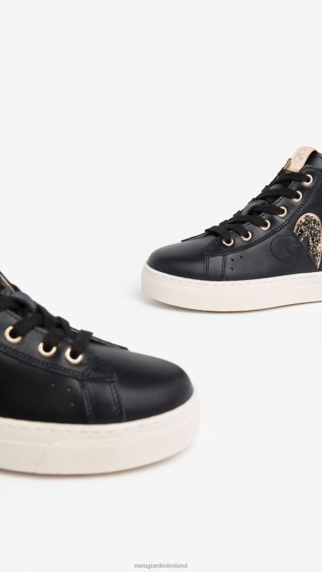 NeroGiardini Girl Art. I332721F leather sneakers Nero N8HP4463
