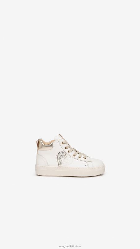 NeroGiardini Girl Art. I332722F leather sneakers Osso N8HP4464