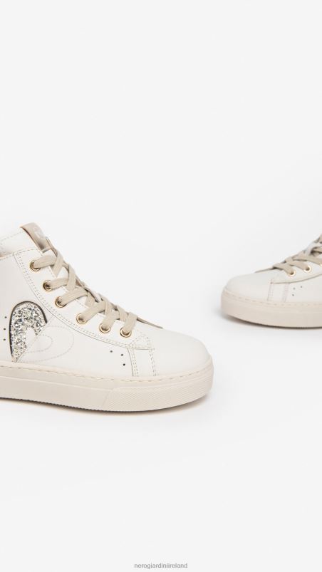 NeroGiardini Girl Art. I332722F leather sneakers Osso N8HP4464