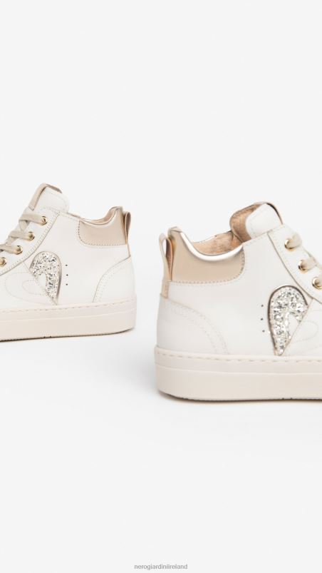 NeroGiardini Girl Art. I332722F leather sneakers Osso N8HP4464