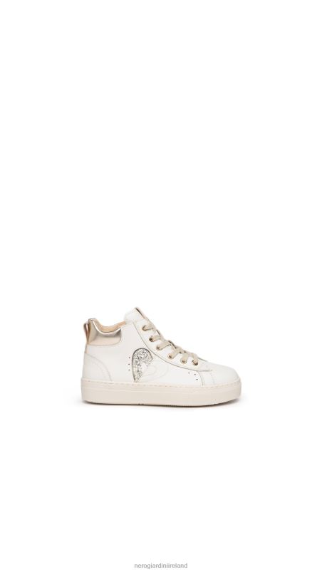 NeroGiardini Girl Art. I332722F leather sneakers Osso N8HP4464