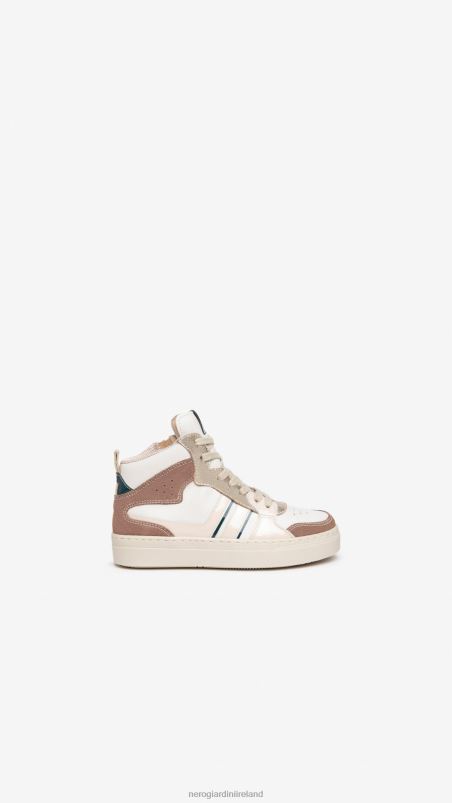 NeroGiardini Girl Art. I332726F leather sneakers Cipria N8HP4467