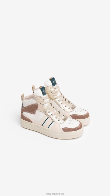 NeroGiardini Girl Art. I332726F leather sneakers Cipria N8HP4467