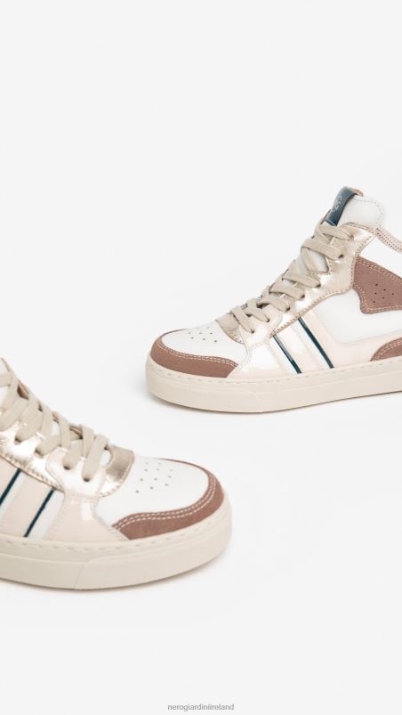 NeroGiardini Girl Art. I332726F leather sneakers Cipria N8HP4467