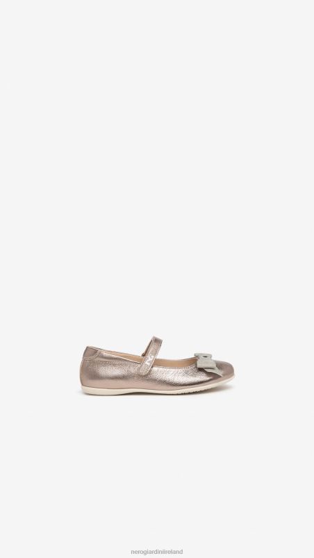 NeroGiardini Girl Art. I332741F leather ballerina shoes Leo N8HP4473