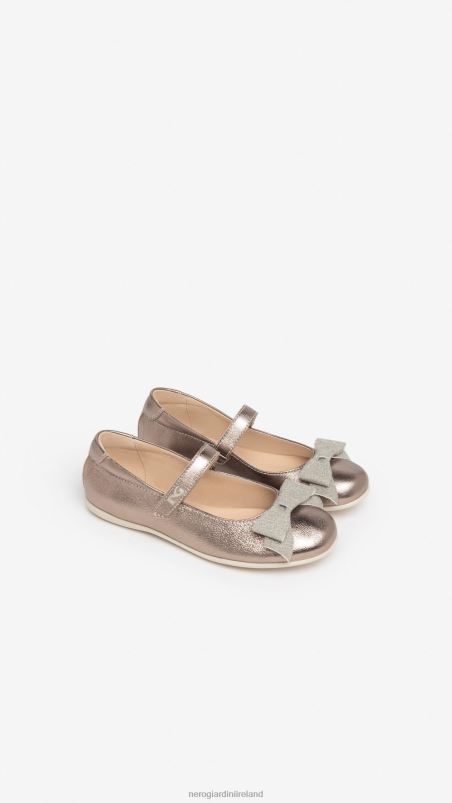 NeroGiardini Girl Art. I332741F leather ballerina shoes Leo N8HP4473