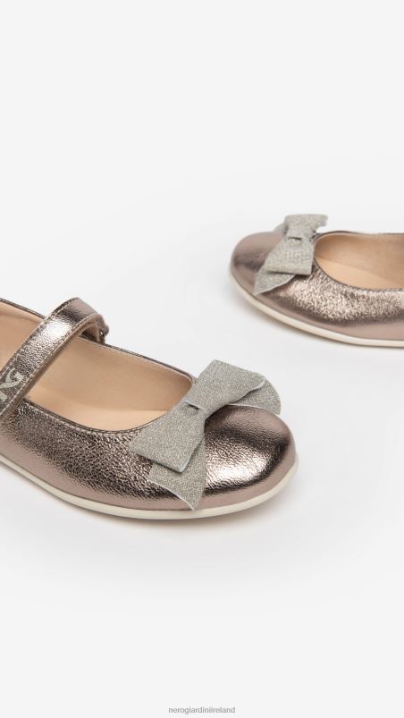 NeroGiardini Girl Art. I332741F leather ballerina shoes Leo N8HP4473