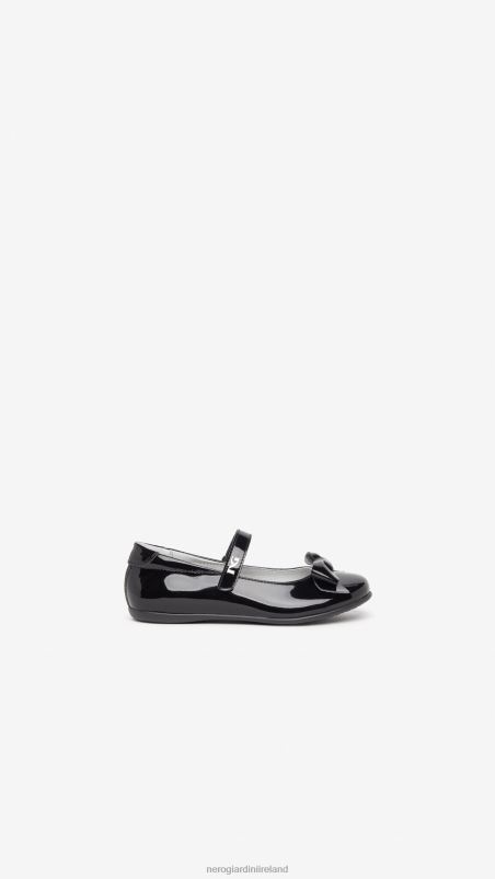 NeroGiardini Girl Art. I332742F technical fabric ballerina shoes Nero N8HP4457