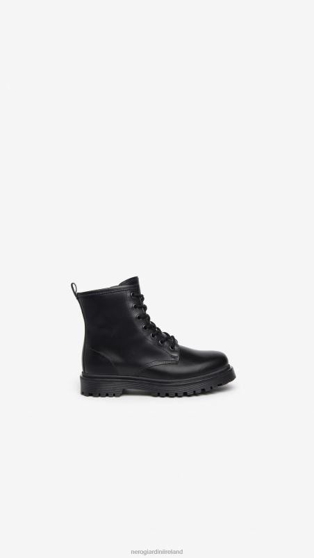 NeroGiardini Girl Art. I332770F leather combat boots Nero N8HP4476