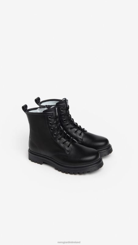 NeroGiardini Girl Art. I332770F leather combat boots Nero N8HP4476