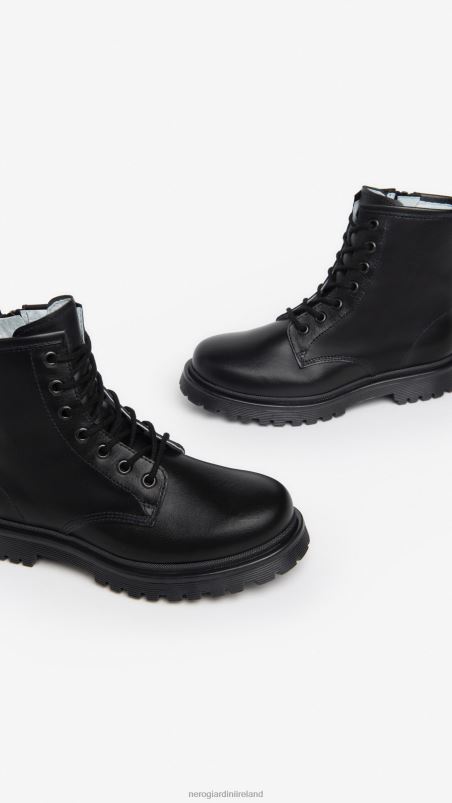 NeroGiardini Girl Art. I332770F leather combat boots Nero N8HP4476
