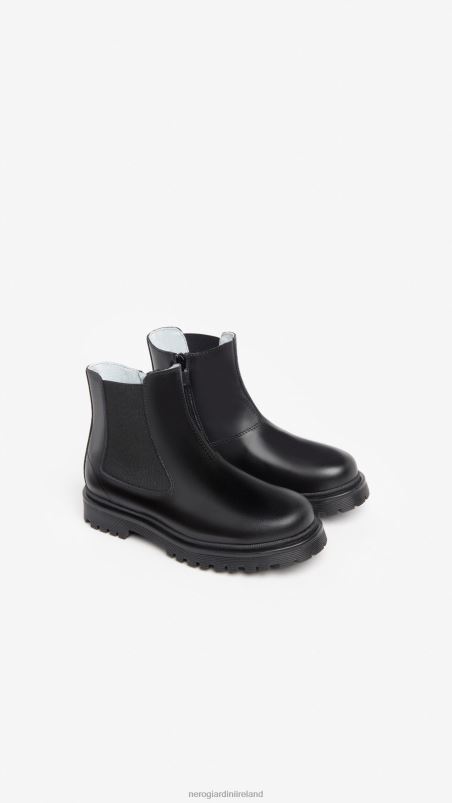 NeroGiardini Girl Art. I332771F leather chelsea boots Nero N8HP4478